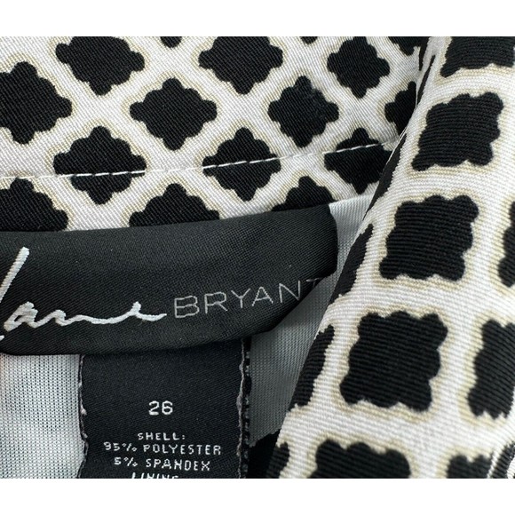 Lane Bryant Skirt Plus Size 26 Pencil Geometric Print Short Stretch - Picture 6 of 7